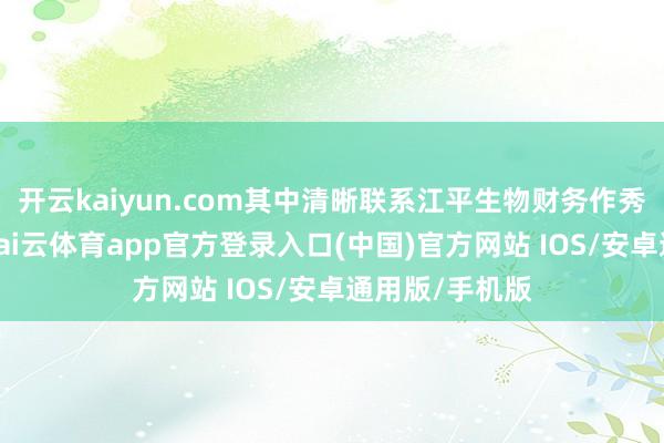 开云kaiyun.com其中清晰联系江平生物财务作秀的具体情况-kai云体育app官方登录入口(中国)官方网站 IOS/安卓通用版/手机版