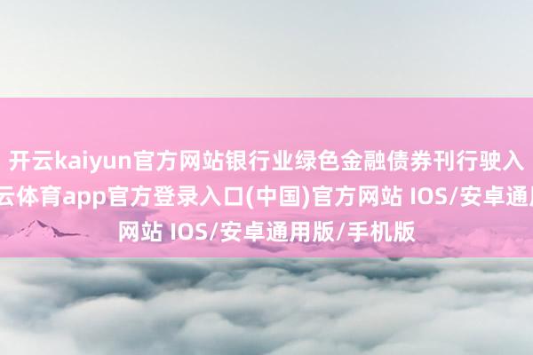 开云kaiyun官方网站银行业绿色金融债券刊行驶入快车谈-kai云体育app官方登录入口(中国)官方网站 IOS/安卓通用版/手机版