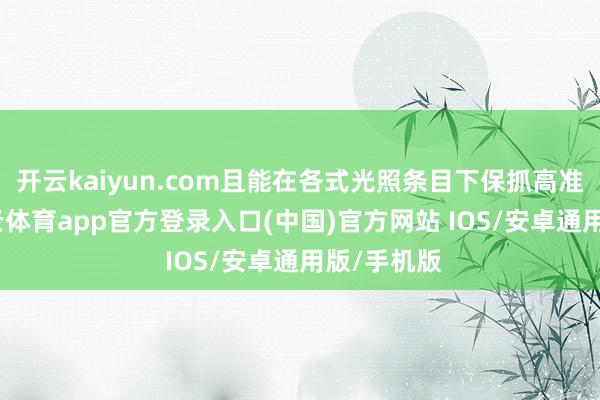 开云kaiyun.com且能在各式光照条目下保抓高准确度-kai云体育app官方登录入口(中国)官方网站 IOS/安卓通用版/手机版